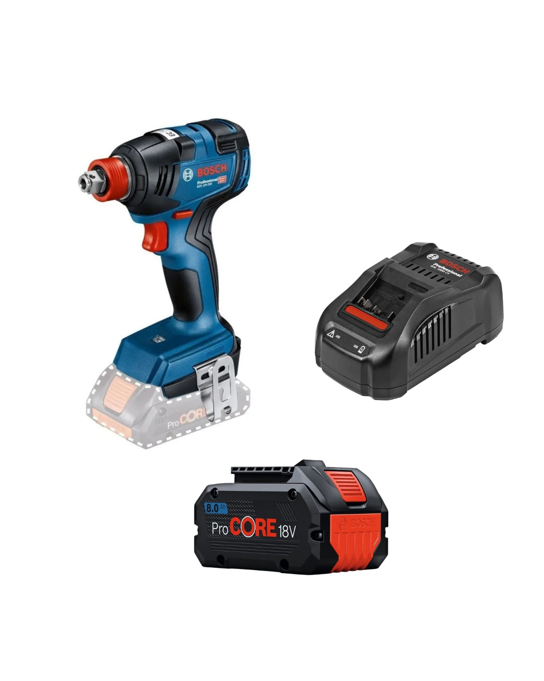 ¡Súper Combo Bosch! GDX 18V-200 + Batería 8Ah + Cargador