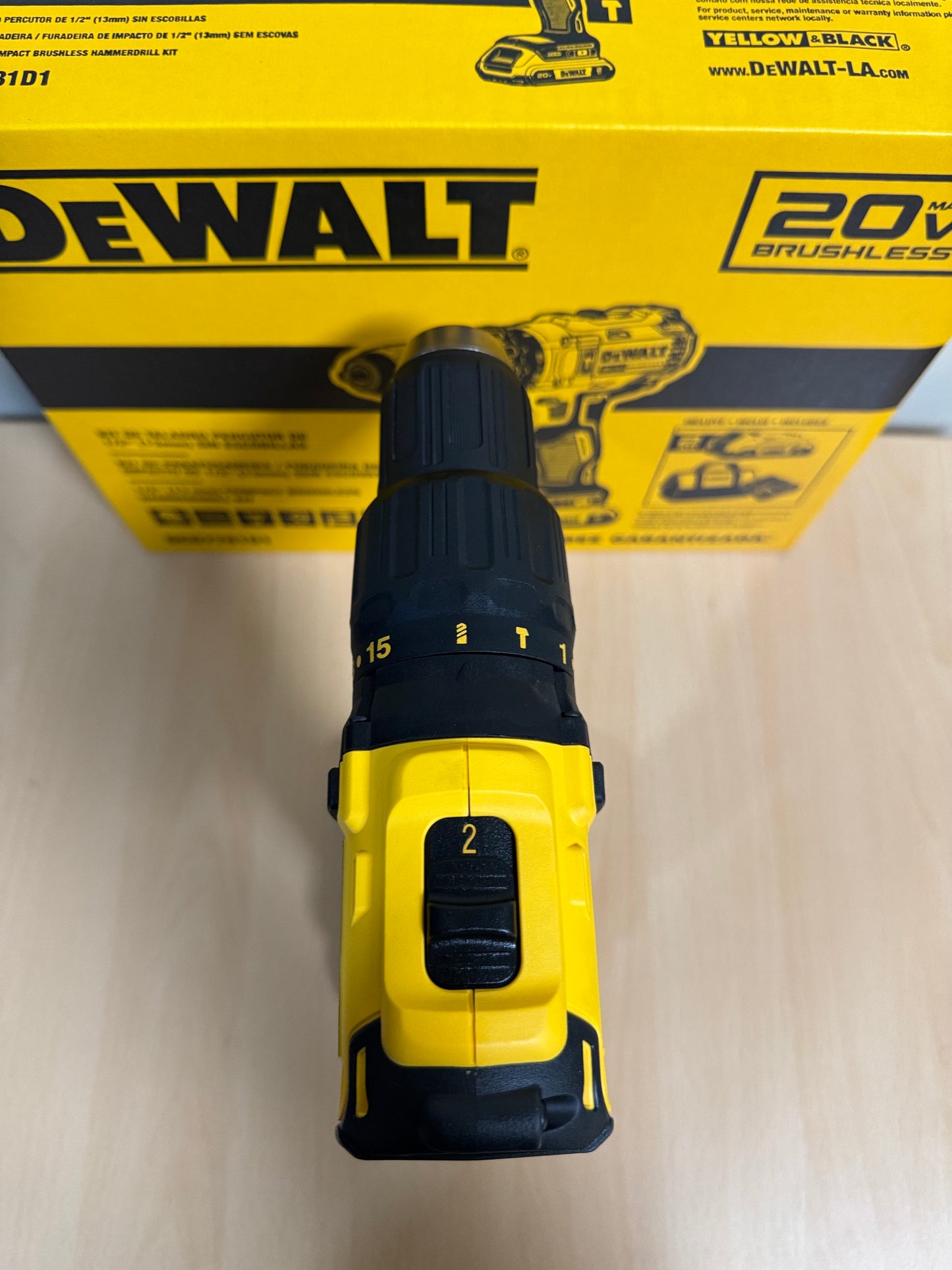 🔨 Taladro Atornillador Inalámbrico DeWalt 20V MAX Brushless