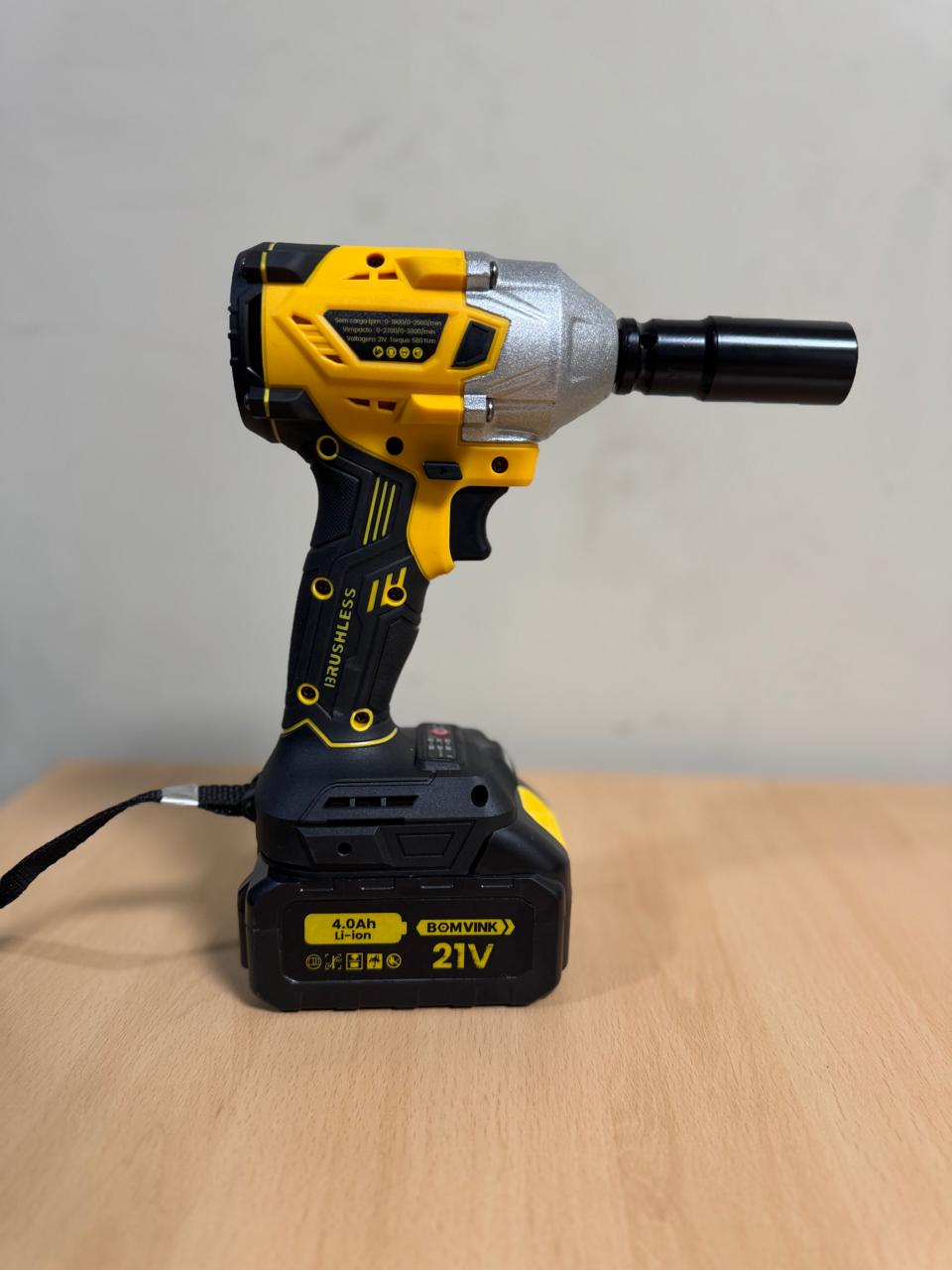 🚀 POTENCIA Y VELOCIDAD EN TUS MANOS ¡Llave de Impacto BOMVINK 21V – 580Nm! 🔧